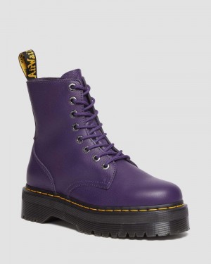 Dr Doc Martens Jadon III Boot Pisa Cuero Platforms (Pisa) Morados | SM84-J2QM