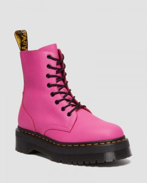 Dr Doc Martens Jadon III Boot Pisa Cuero Platforms (Pisa) Rosas | JP49-L6LS