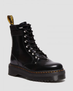 Dr Doc Martens Jadon II Boot Hardware Buttero Cuero Platforms (Buttero) Negros | DG68-O0DK