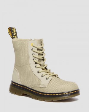 Dr Doc Martens Junior Combs Extra Tough Poly Casuales Boots (Extra Tough 50/50+Rubbery) Verde Oliva | LW33-A2BQ