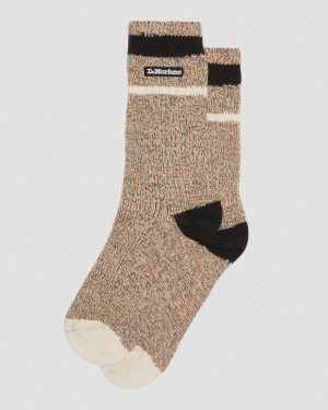 Dr Doc Martens Marl Organic Socks (Algodon Blend) Beige | NV43-W1VH