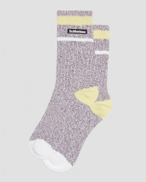 Dr Doc Martens Marl Organic Socks (Algodon Blend) Lilac | BQ52-K7HH