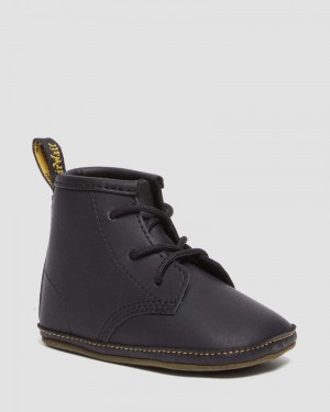 Dr Doc Martens Newborn 1460 Auburn Cuero Booties (Mason Pu Split+Mason Nw Sintetico) Negros | NA11-G2IL