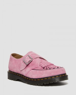 Dr Doc Martens Ramsey Gamuza Kiltie Hebilla Creepers (Desert Oasis Gamuza) Rosas | FC06-S0WO