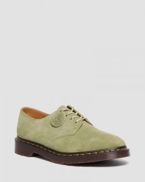 Dr Doc Martens Smiths Gamuza Vestido Shoes (Desert Oasis Gamuza) Verde Oliva | CG95-T1LV