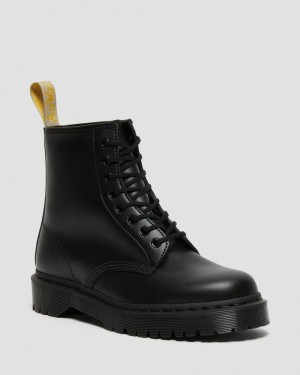 Dr Doc Martens Vegan 1460 Bex Mono Encaje Up Boots (Felix Rub Off) Negros | CX42-U2IV