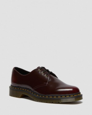 Dr Doc Martens Vegan 1461 Oxford Shoes (Oxford Rub Off) Rojos | ZR90-A8KR