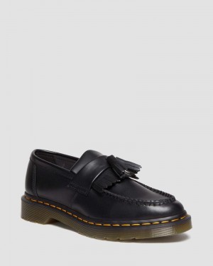 Dr Doc Martens Vegan Adrian Felix Tassel Loafers (Felix Rub Off) Negros | ST75-F0VC