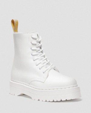 Dr Doc Martens Vegan Jadon II Boot Kemble Mono Platforms (Kemble) Blancos | SB34-E2OM