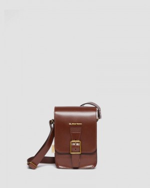 Dr Doc Martens Vegan Norfolk Vertical Crossbody Bag (Norfolk Vegan) Tan | DZ36-M1QM