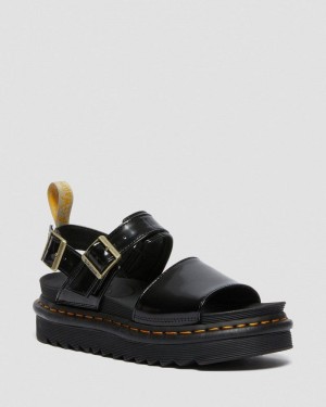 Dr Doc Martens Vegan Voss Correa Sandals (Oxford) Negros | AG98-B4OX