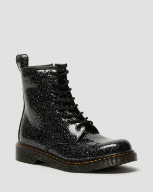 Dr Doc Martens Youth 1460 Glitter Encaje Up Boots (Cosmic Glitter) Negros | NX01-X6EY