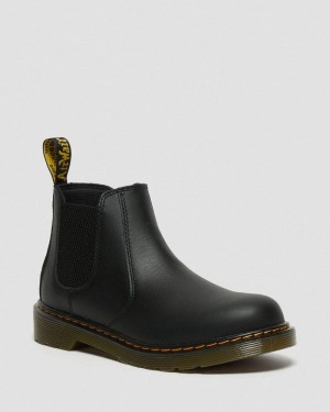 Dr Doc Martens Youth 2976 Softy T Cuero Chelsea Boots (Softy T) Negros | NF83-K9CX