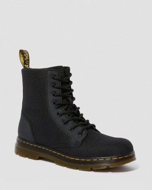 Dr Doc Martens Youth Combs Extra Tough Poly Casuales Boots (Extra Tough 50/50+Rubbery) Negros | FJ28-V3EF