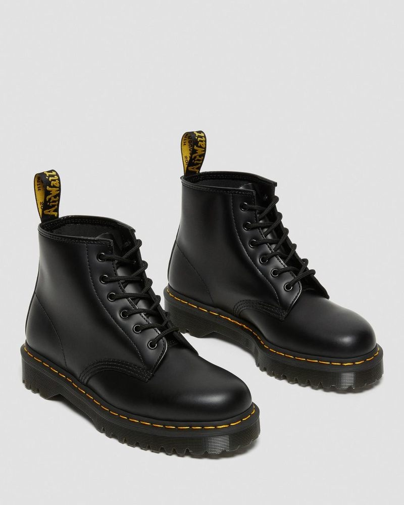 Dr Doc Martens 101 Bex Smooth Cuero Ankle Boots (Smooth Cuero) Negros | VK84-R5YU