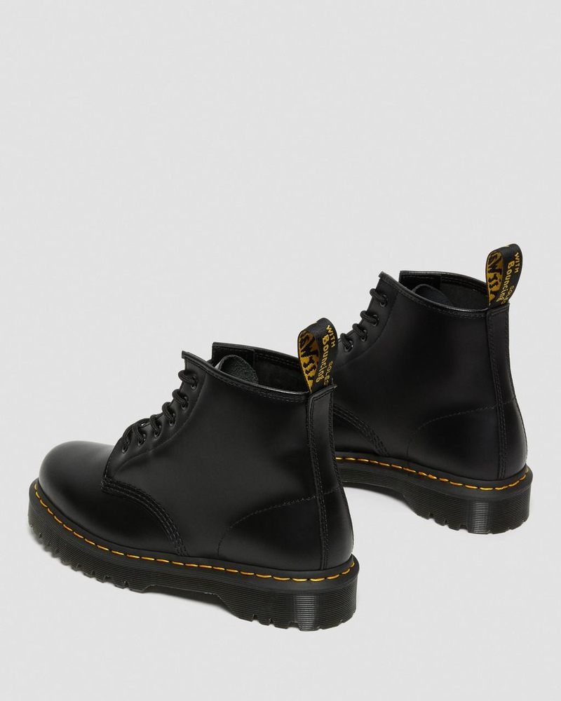 Dr Doc Martens 101 Bex Smooth Cuero Ankle Boots (Smooth Cuero) Negros | VK84-R5YU