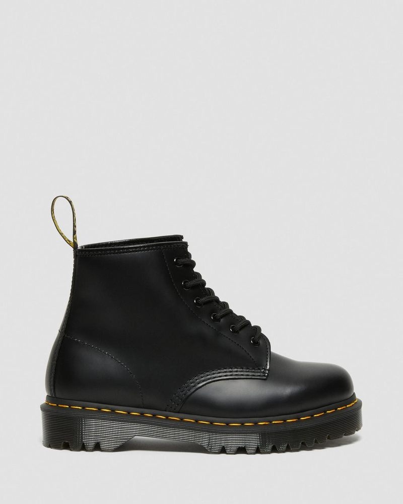 Dr Doc Martens 101 Bex Smooth Cuero Ankle Boots (Smooth Cuero) Negros | VK84-R5YU