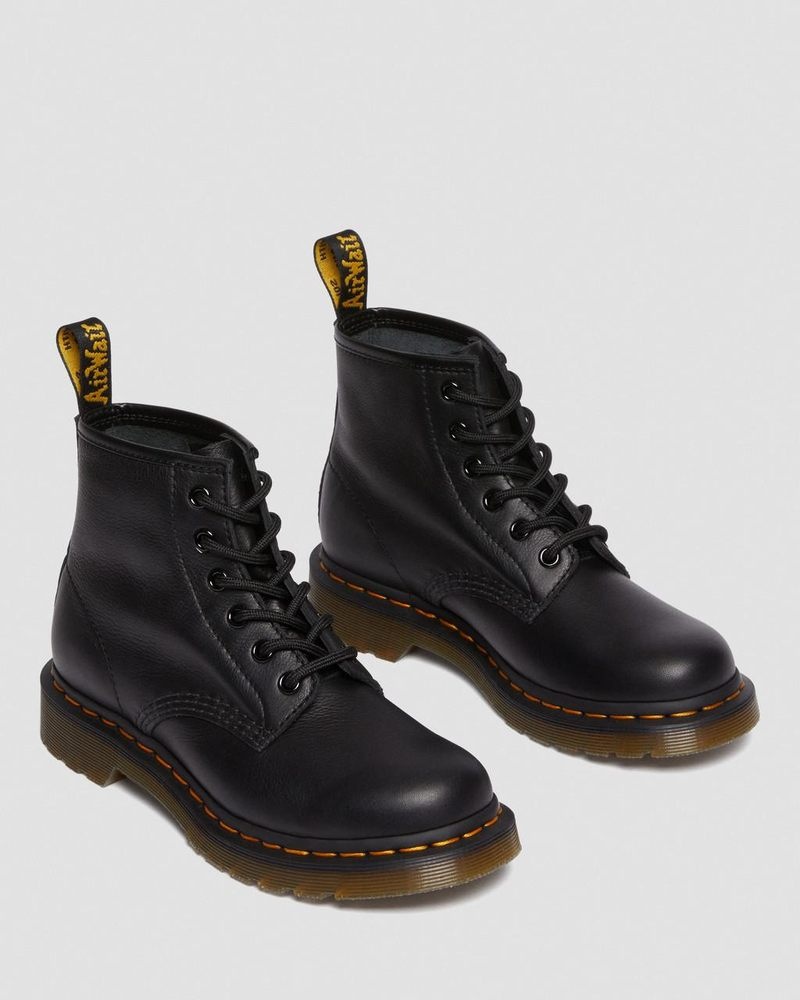 Dr Doc Martens 101 Virginia Cuero Ankle Boots (Virginia) Negros | GA16-I9XJ