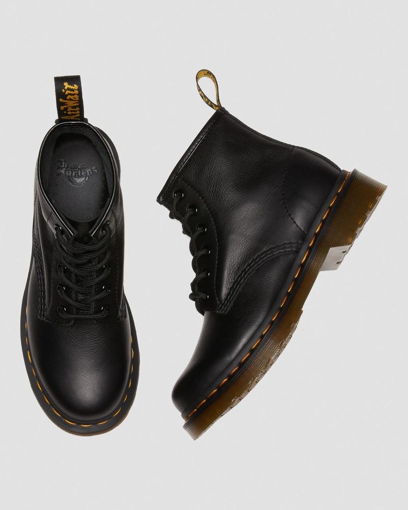 Dr Doc Martens 101 Virginia Cuero Ankle Boots (Virginia) Negros | GA16-I9XJ