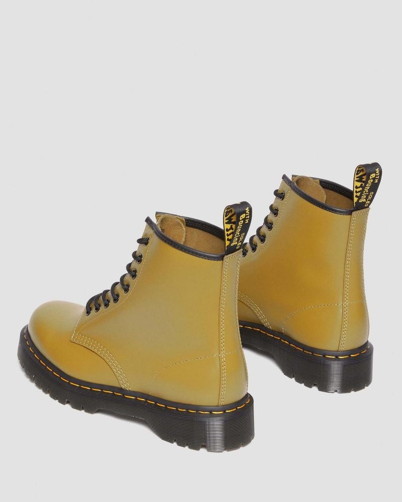 Dr Doc Martens 1460 Bex Smooth Cuero Encaje Up Boots (Smooth Cuero) Verde Oliva | FA76-N4HE