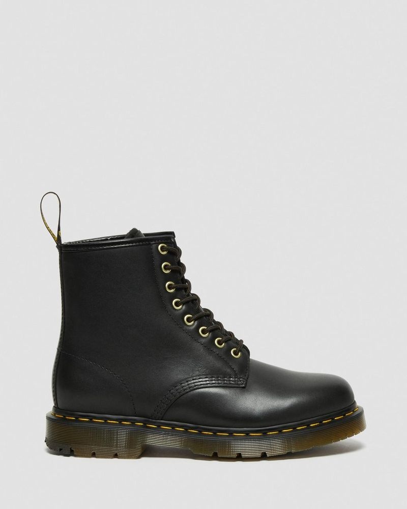 Dr Doc Martens 1460 DM's Wintergrip Cuero Encaje Up Boots (Blizzard Wp) Negros | NP43-V4RK