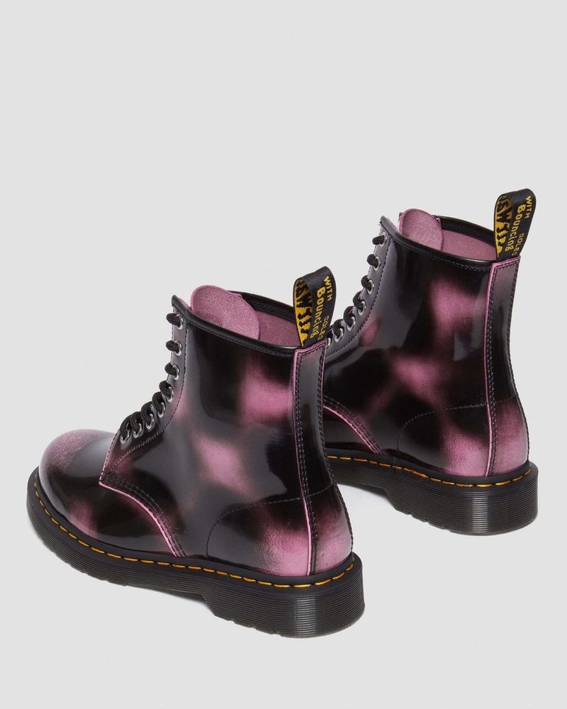 Dr Doc Martens 1460 Distressed Cuero Encaje Up Boots (Arcadia) Rosas | KG99-Q7SW