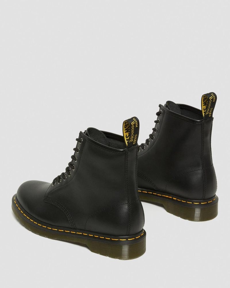 Dr Doc Martens 1460 Nappa Cuero Encaje Up Boots (Nappa Cuero) Negros | TK77-L6WH