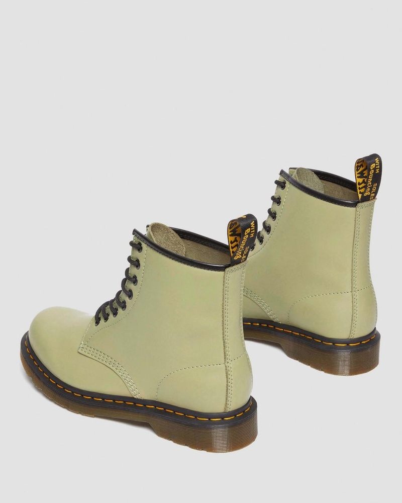 Dr Doc Martens 1460 Smooth Cuero Encaje Up Boots (Smooth Cuero) Verde Oliva | OC12-F8SH