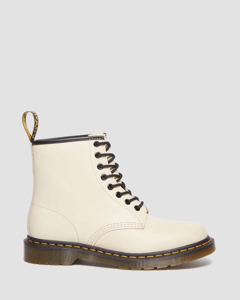 Dr Doc Martens 1460 Smooth Cuero Encaje Up Boots (Smooth Cuero) Beige | WW73-Y4TV