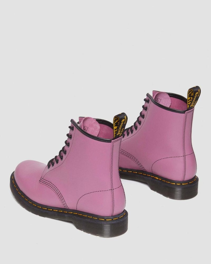 Dr Doc Martens 1460 Smooth Cuero Encaje Up Boots (Smooth Cuero) Morados | TB89-K2JM