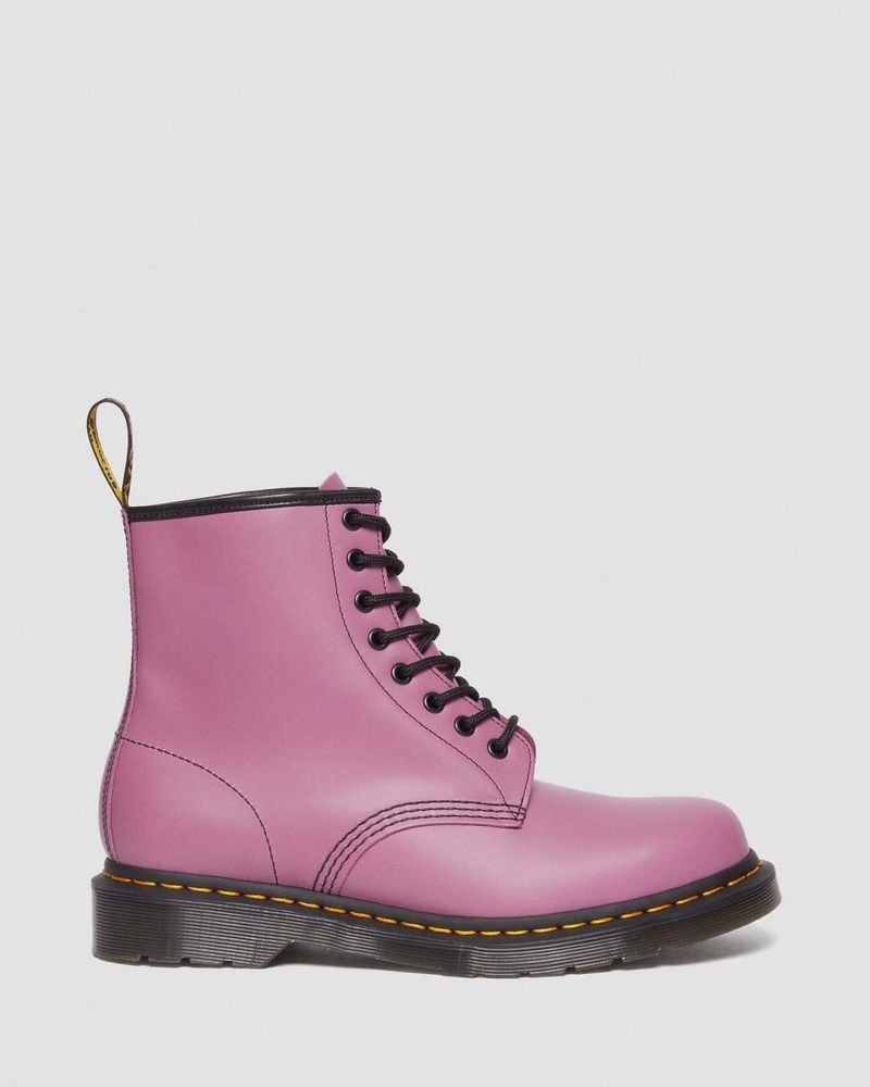 Dr Doc Martens 1460 Smooth Cuero Encaje Up Boots (Smooth Cuero) Morados | TB89-K2JM