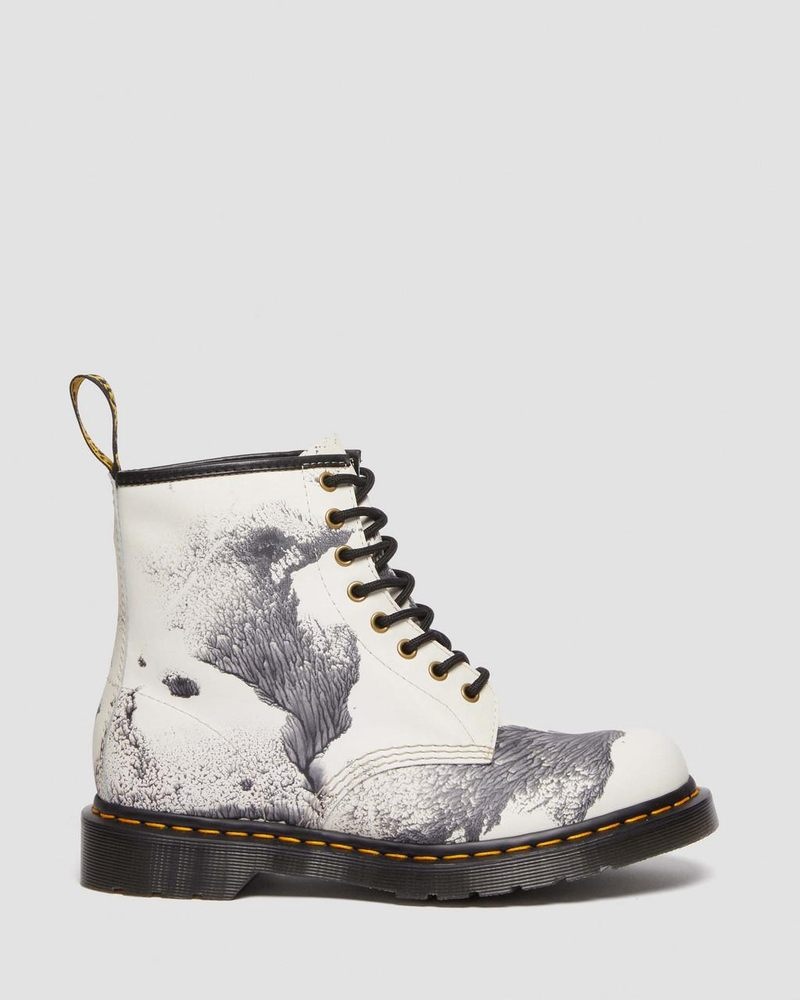 Dr Doc Martens 1460 Tate 'Decalcomania' Backhand Cuero Encaje Up Boots (Backhand) Multi | YD03-W4PV