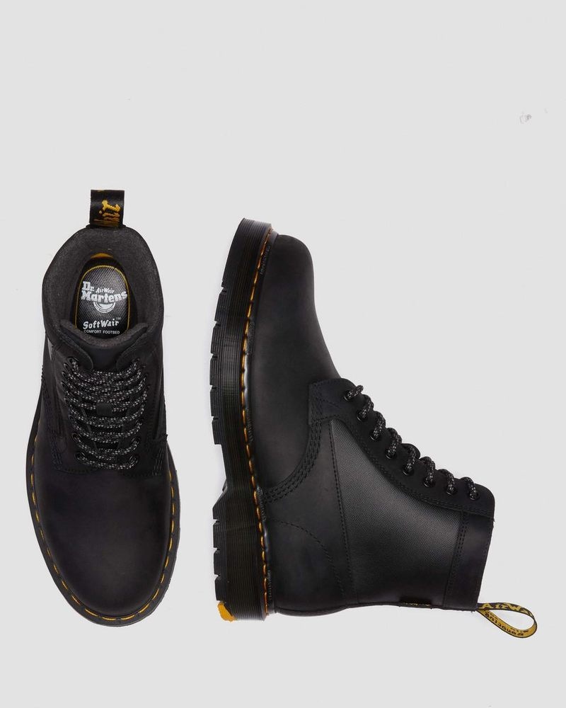 Dr Doc Martens 1460 Trinity Wintergrip Impermeables Boots Negros | QQ34-G3XL