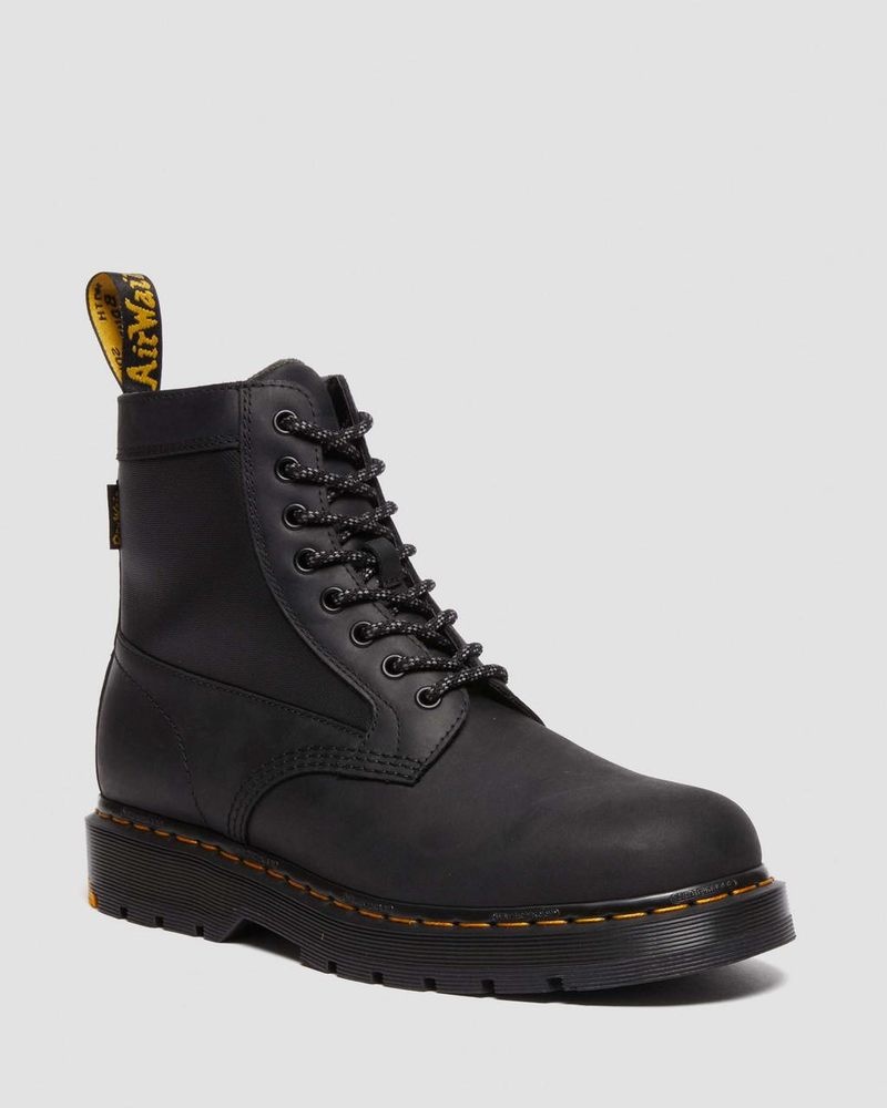 Dr Doc Martens 1460 Trinity Wintergrip Impermeables Boots Negros | QQ34-G3XL