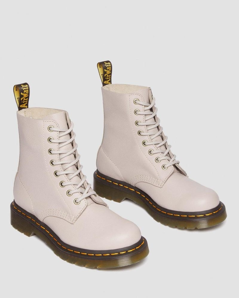 Dr Doc Martens 1460 - Pascal Virginia Cuero Boots (Virginia) Vintage Taupe | DO26-F7FA