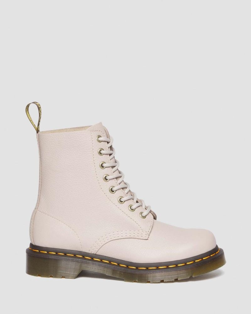 Dr Doc Martens 1460 - Pascal Virginia Cuero Boots (Virginia) Vintage Taupe | DO26-F7FA