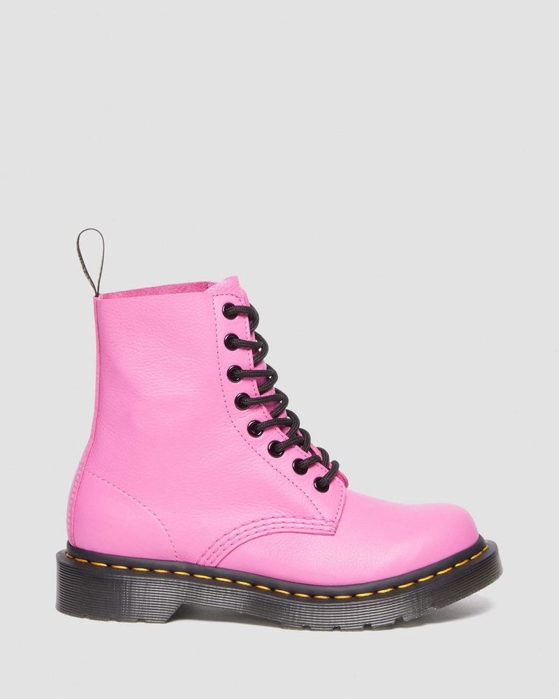 Dr Doc Martens 1460 - Pascal Virginia Cuero Boots (Virginia) Rosas | TO73-W3FK