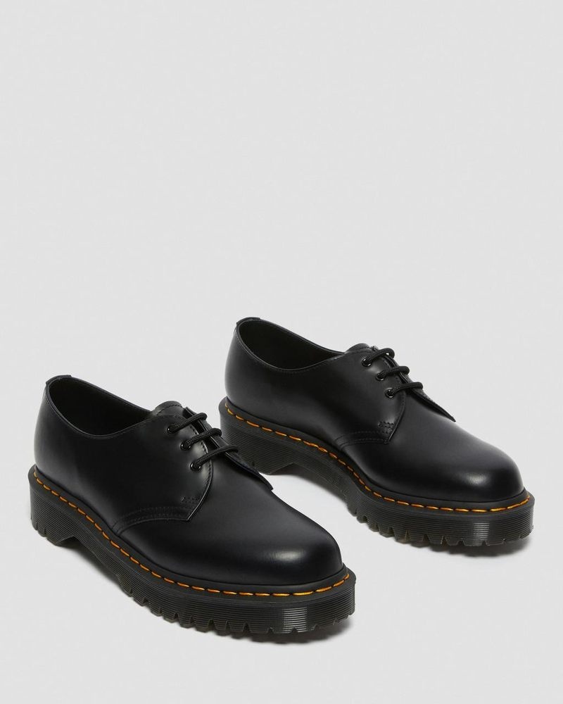 Dr Doc Martens 1461 Bex Smooth Cuero Oxford Shoes (Smooth Cuero) Negros | WN46-L0RN