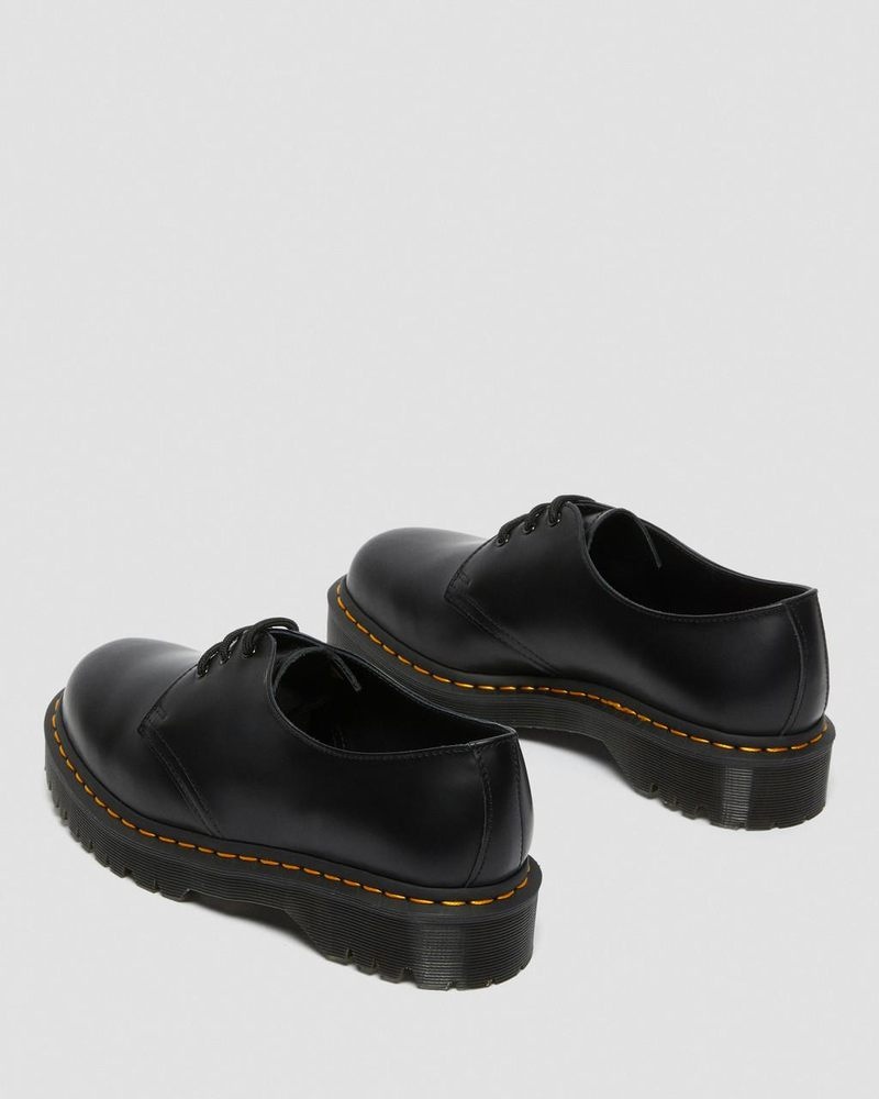 Dr Doc Martens 1461 Bex Smooth Cuero Oxford Shoes (Smooth Cuero) Negros | WN46-L0RN