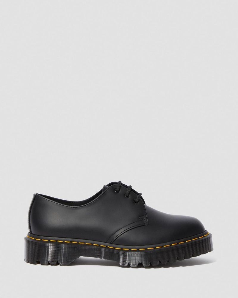 Dr Doc Martens 1461 Bex Smooth Cuero Oxford Shoes (Smooth Cuero) Negros | WN46-L0RN