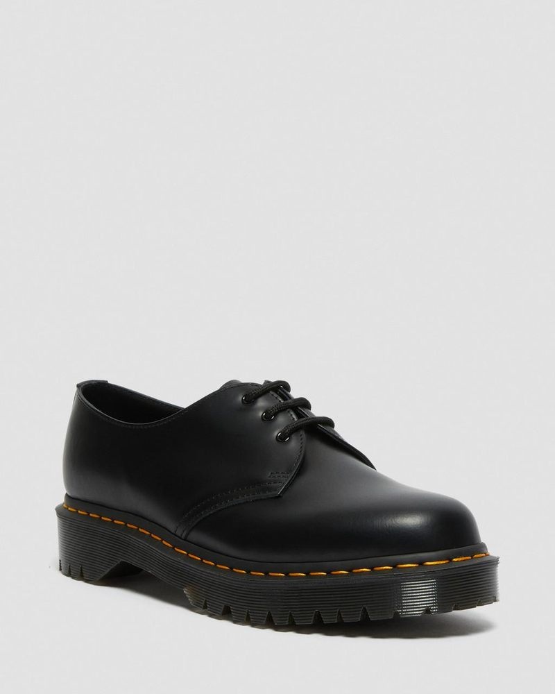 Dr Doc Martens 1461 Bex Smooth Cuero Oxford Shoes (Smooth Cuero) Negros | WN46-L0RN