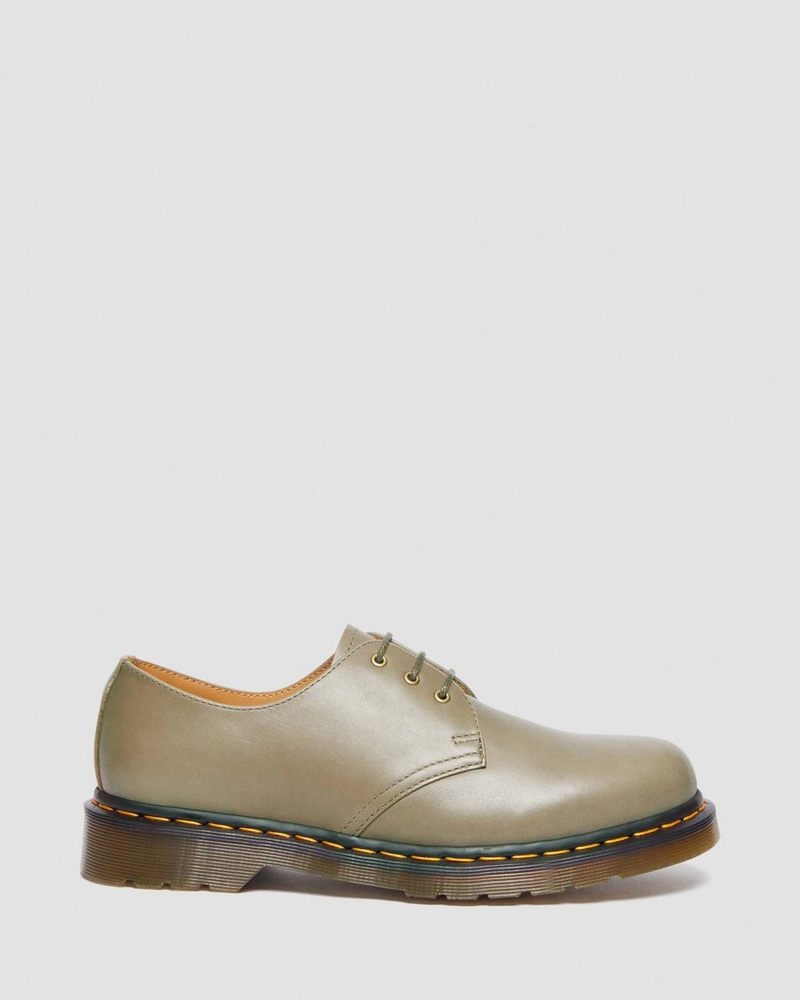 Dr Doc Martens 1461 Carrara Cuero Oxford Shoes (Carrara) Verde Oliva | KB07-A2SW