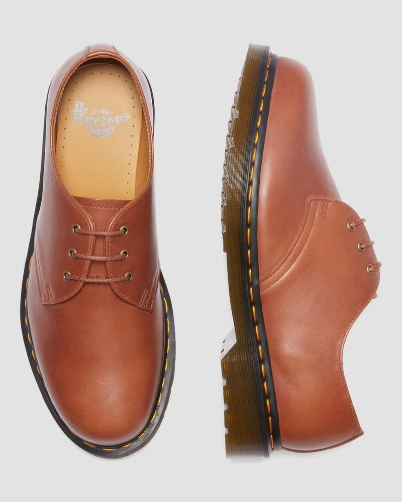 Dr Doc Martens 1461 Carrara Cuero Oxford Shoes (Carrara) Saddle Tan | HH82-A2LF