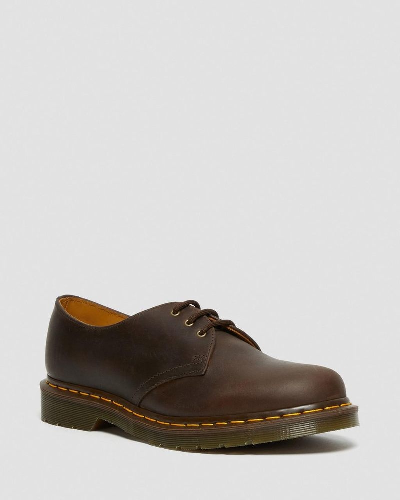 Dr Doc Martens 1461 Crazy Horse Cuero Oxford Shoes (Crazy Horse) Marrom | OF87-B1CL