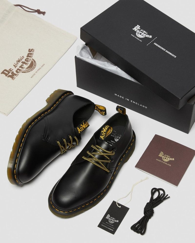 Dr Doc Martens 1461 Engineered Garments Cuero Oxford Shoes (Smooth Cuero) Negros | IJ71-T2IJ