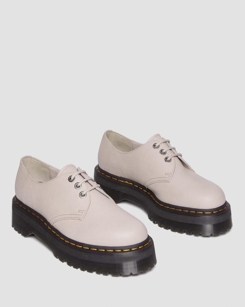 Dr Doc Martens 1461 II Pisa Cuero Plataforma Shoes (Pisa) Vintage Taupe | OL20-W3GO