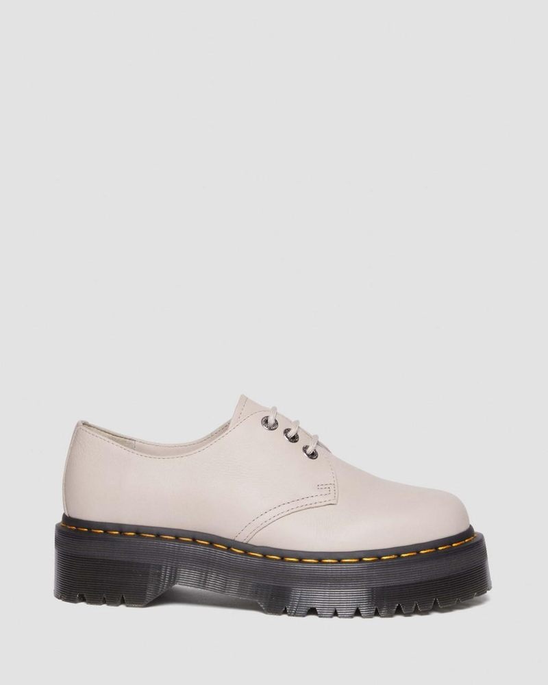 Dr Doc Martens 1461 II Pisa Cuero Plataforma Shoes (Pisa) Vintage Taupe | OL20-W3GO