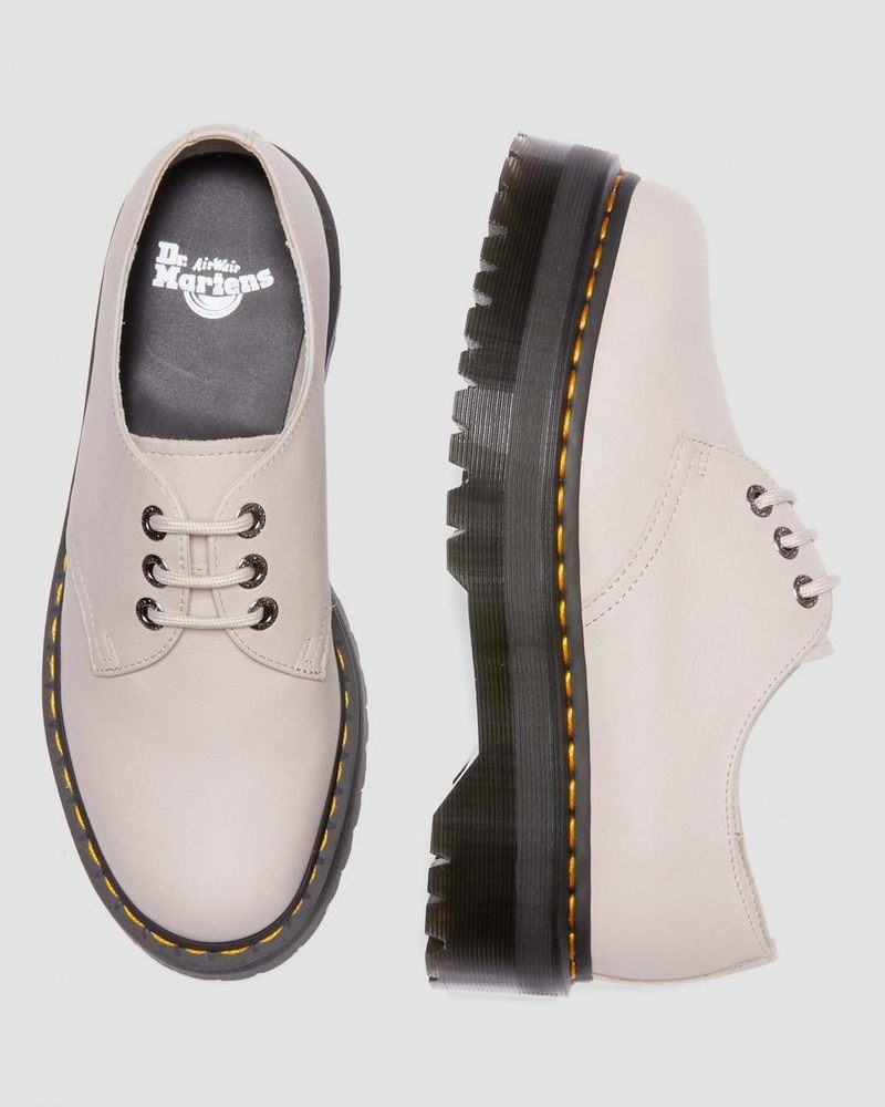 Dr Doc Martens 1461 II Pisa Cuero Plataforma Shoes (Pisa) Vintage Taupe | OL20-W3GO