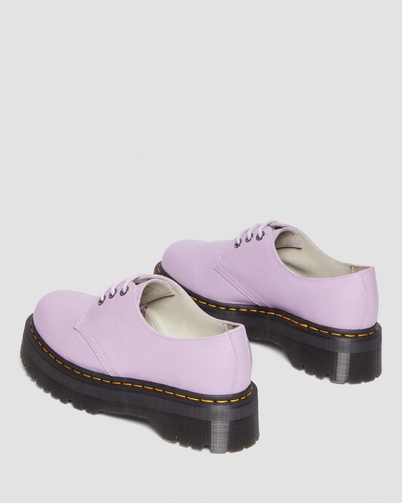 Dr Doc Martens 1461 II Pisa Cuero Plataforma Shoes (Pisa) Lilac | ZU88-H7JG