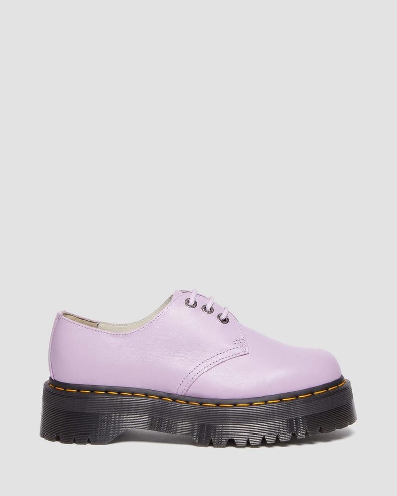 Dr Doc Martens 1461 II Pisa Cuero Plataforma Shoes (Pisa) Lilac | ZU88-H7JG